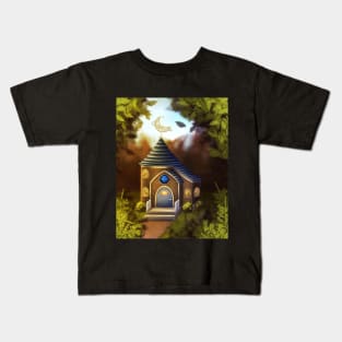 Wizard's house in the forest Kids T-Shirt